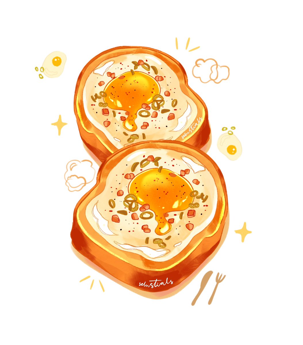 「let me present you egg toast 」|꒰ rain ꒱のイラスト