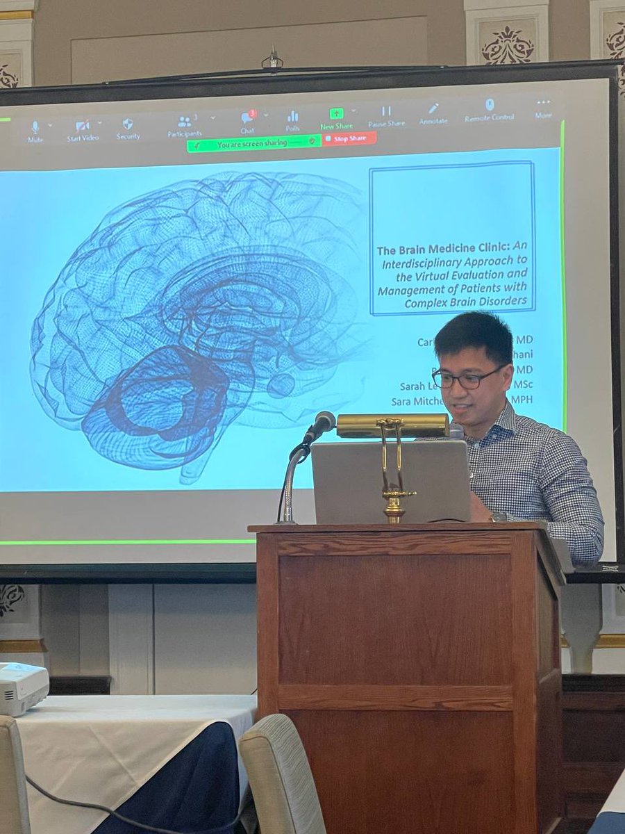 cfdleochico's tweet photo. Grateful to have presented the Brain Medicine Clinic at the @UofTPsych Academic Half-Day. Thanks so much to our mentors, Dr. @drsaramitchell and Dr. Sarah Levitt, and our coauthors, Dr. Rob Ure & Sumaiya Nathani! #brainmd π§ #transdisciplinary #competencies @UofT @uoftmedicine https://t.co/fKM5LXvTFI