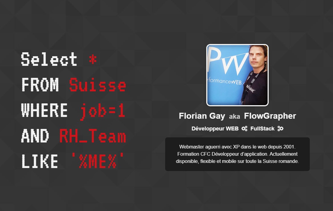 Fl0's tweet image. Migration de mon portfolio sur mon nouveau nom de domaine FlowGrapher.com rebranding de mon identité en ligne