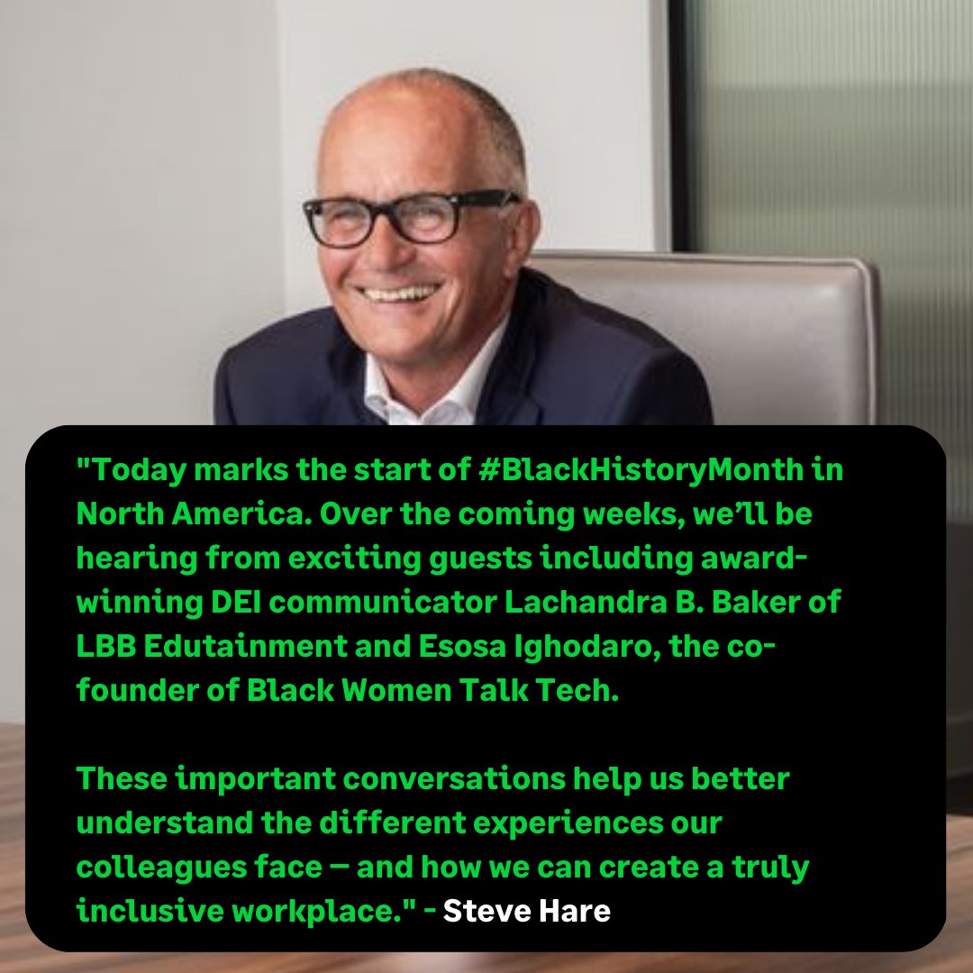 Happy #BlackHistoryMonth2023 to all our colleagues, customers and partners in North America💚

#LifeAtSage #BlackLivesMatter