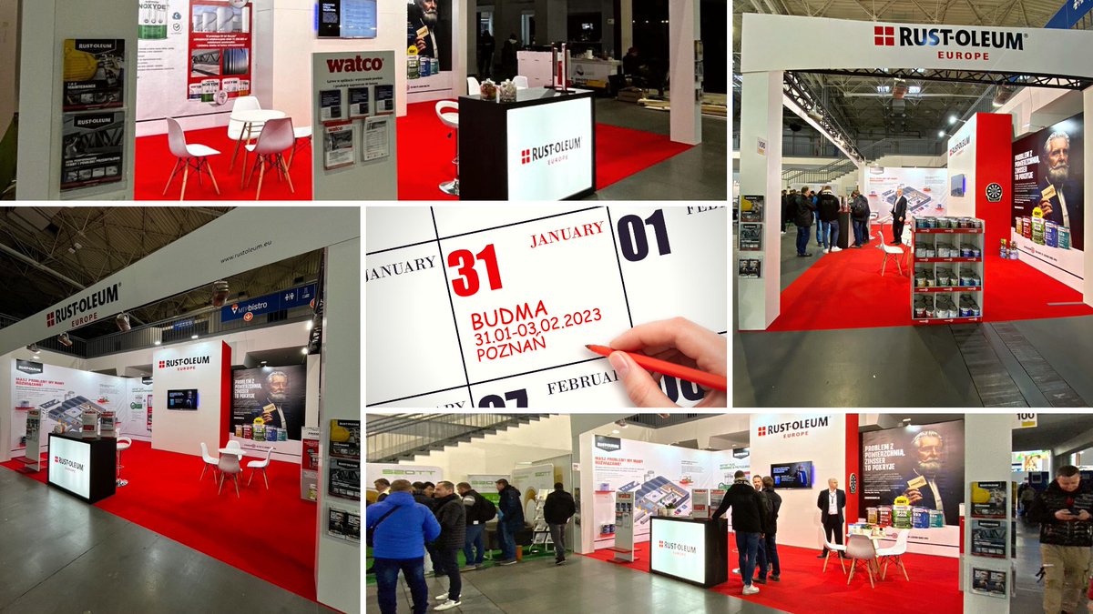 #ENG Today is the kick-off for BUDMA trade fair 2023! 🚀 Visit us between the 31st of January &amp; the 3rd of February at our stand at the Budma Fair in Poznan, Poland. We look forward to meeting you, so see you there! 👊

#RustOleumEurope #qualitypaints#rustoleumeurope #industrial