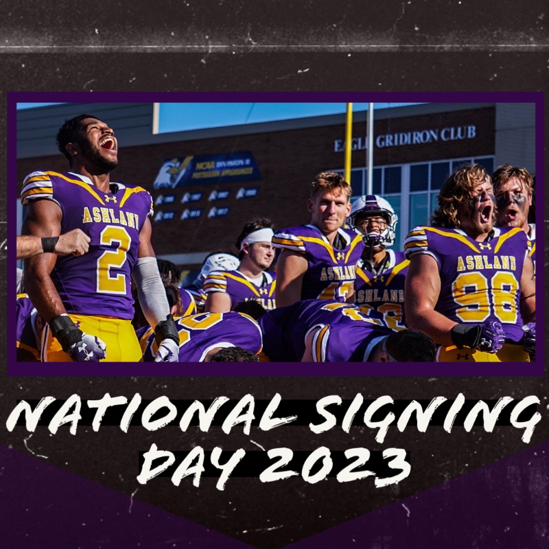 ashlandeagles_'s tweet photo. 𝗡𝗔𝗧𝗜𝗢𝗡𝗔𝗟 𝗦𝗜𝗚𝗡𝗜𝗡𝗚 𝗗𝗔𝗬🦅
@AshlandFB officially announces its recruiting class of 2023 today for National Signing Day! 

Stay tuned in all day long to welcome all the newest Eagles! ⬇️