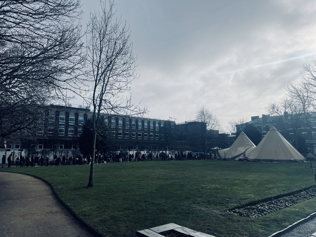 First time for everything! Today we are hosting a Careers Fair in a Tipi. <a href="/livunicareers/">Careers & Employability, University of Liverpool</a> always ready to get creative when needed👏 #feelgoodfebruary (Even in a queue in the rain ☔️)