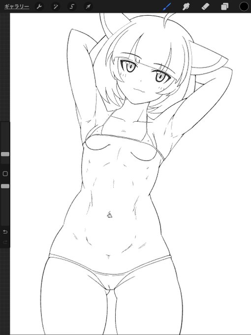 線画。

塗る。 https://t.co/YtB3JQ5ra5 