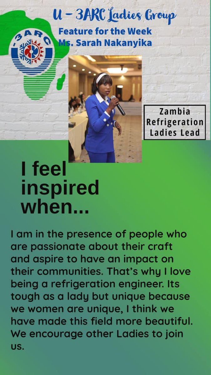 Quote from our heroine Sarah!!!

<a href="/WorldRefDay/">World Refrigeration Day</a>