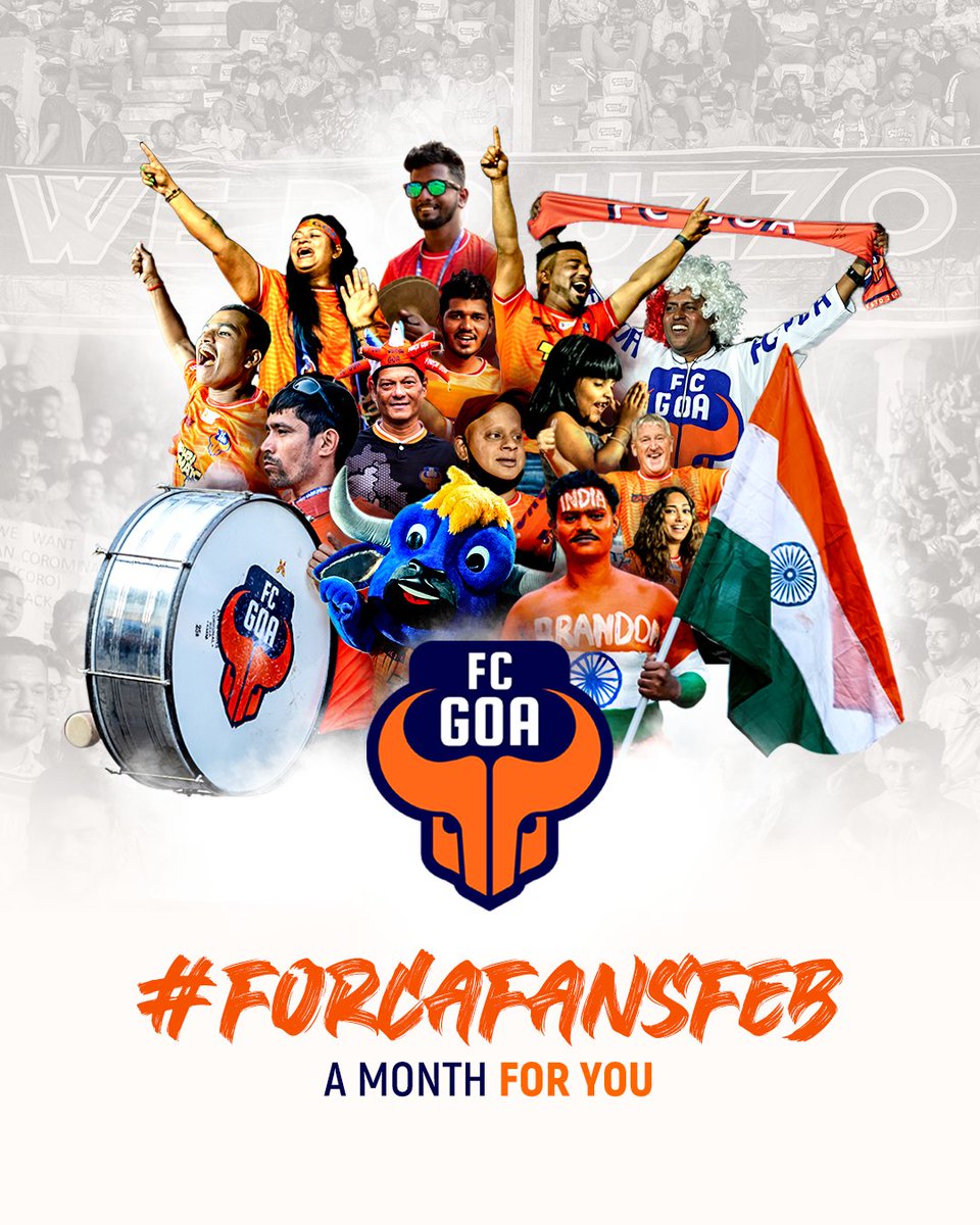 FCGoaOfficial's tweet photo. We’re back, bigger and better! An entire month of unprecedented access, discounts, giveaways once-in-a-lifetime opportunities 😍🧡

Stay tuned!

#ForcaGoa #UzzoOnceAgain #ForcaFansFeb https://t.co/6Sv6EyPzxP