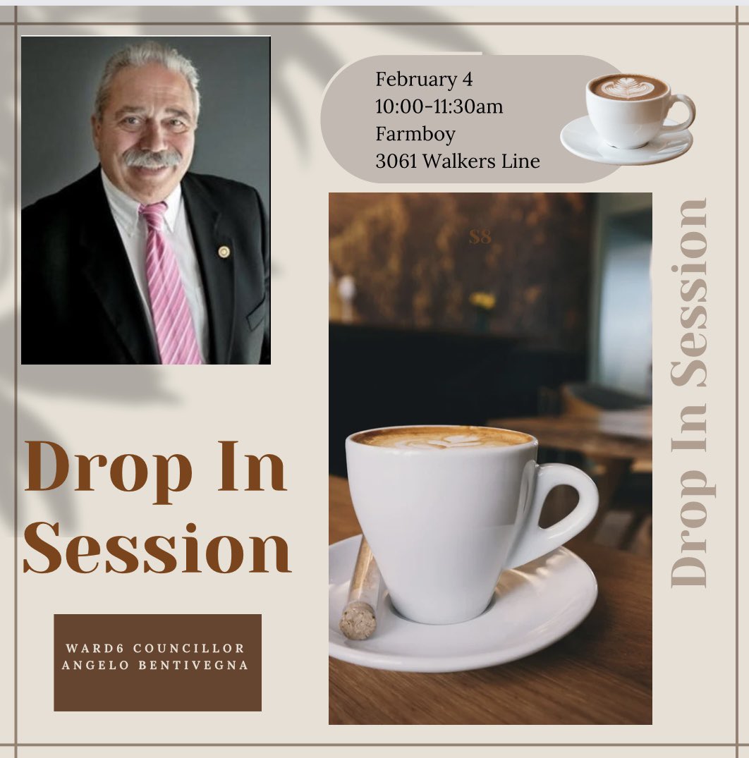 MillcroftAD's tweet photo. Council is now focusing on the 2023 Budget which will go to Council on February 14, 2023.
@AngBentivegna is hosting a drop-in and would like to hear from Ward 6 residents. Please r.s.v.p. in advance to angelo.bentivegna@burlington.ca #burlon, #millcroftcommunity, https://t.co/62MYBnHttU