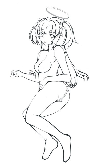 ラバースーツユウカのラフ絵 