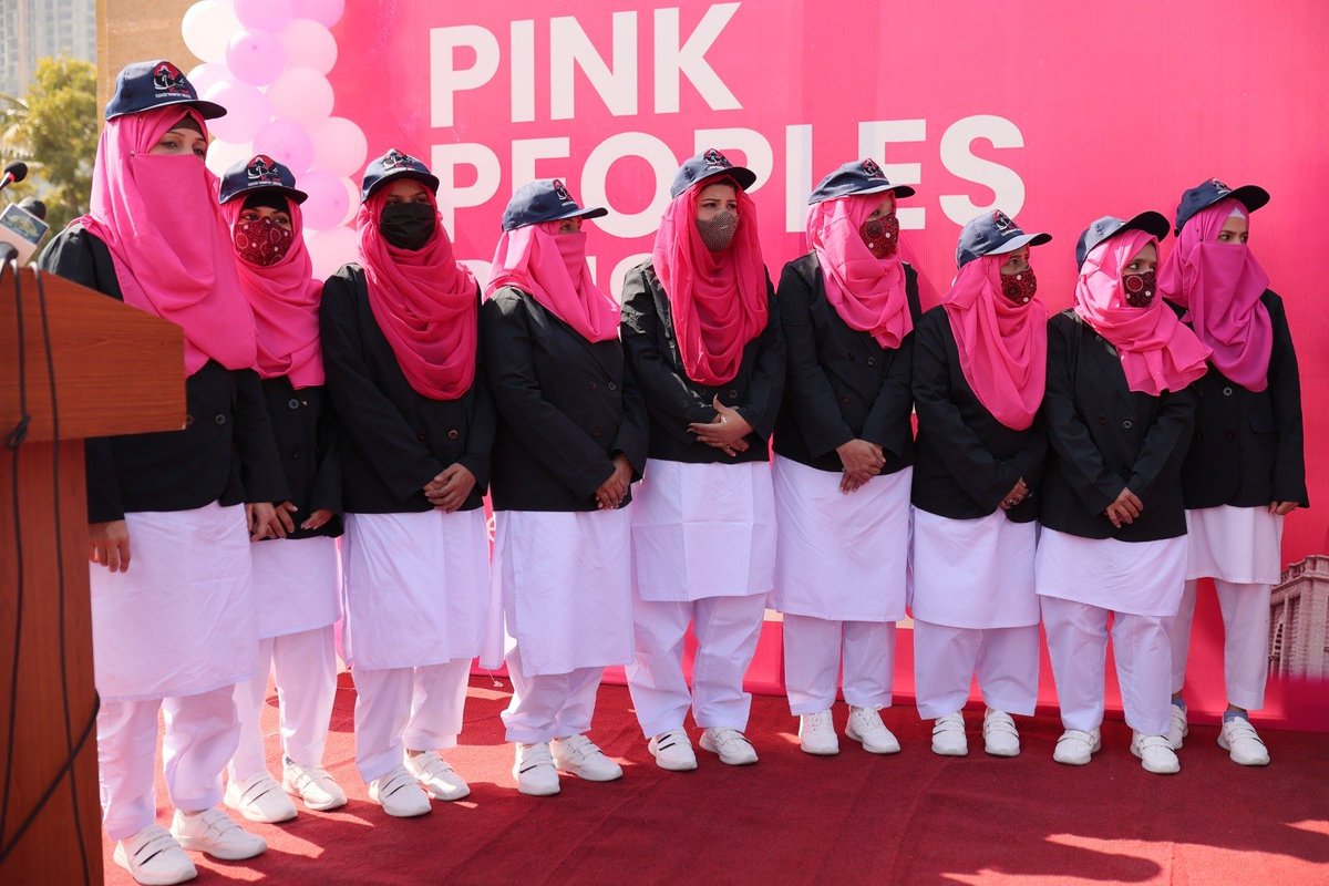 pbsbrtsindh's tweet photo. Inauguration of Pink Peoples Bus Service - Pakistan's first women only bus service in Karachi
#pinkpeoplesbusservice #AbSafarHogaAsaan #womenonly #newroute #InaugurationCeremony #FirstTimeInPakistan #AtYourService #transportationservices #womentransport #SindhGovt #Karachi https://t.co/oMzeBOjOwx