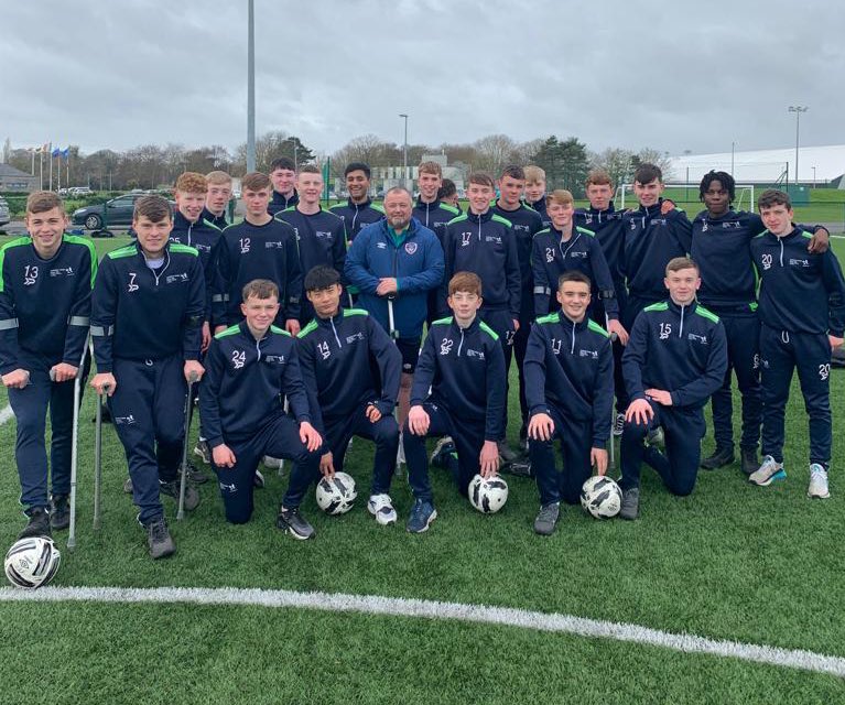 Great days learning for the students today with thanks to <a href="/McelligottChris/">chris mcelligott</a> for delivering the <a href="/ffa_fai/">FAIFootballForAll</a> Disability Workshop <a href="/FingalSports/">Fingal Sports Office</a> <a href="/Fingalcoco/">Fingal County Council</a> <a href="/sportireland/">Sport Ireland</a> @FAIGrassroots <a href="/faischools/">FAI Schools</a>