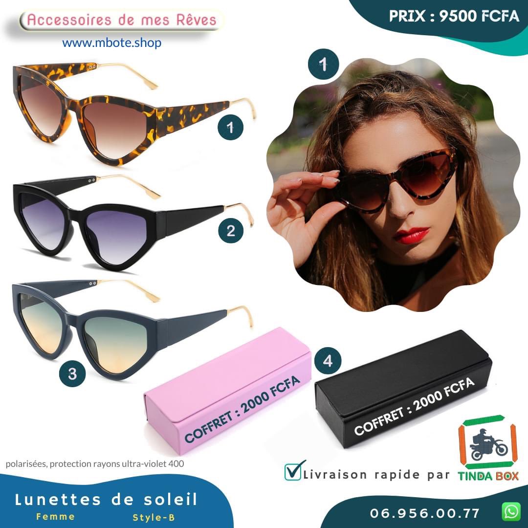 mboteshop's tweet photo. Lunettes de soleil homme et femme avec protection UV-400. Livraison en 30 minutes via #TindaBox sur #Brazza &amp; #PNR

Prix: Sur les images

Tel 069560077
https://t.co/fTMyev1ShD

#Team242 #Brazzaville #PointeNoire #Congo #Shopping #MboteShop #Mode #ChezMoiAuCongo #Tourisme #Glasses https://t.co/PPfDuaARr3