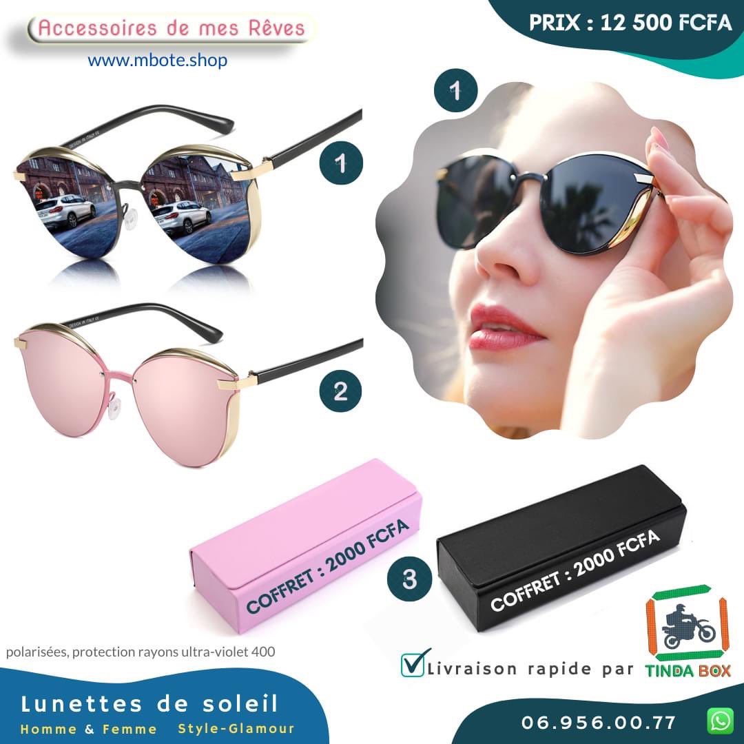 mboteshop's tweet photo. Lunettes de soleil homme et femme avec protection UV-400. Livraison en 30 minutes via #TindaBox sur #Brazza &amp; #PNR

Prix: Sur les images

Tel 069560077
https://t.co/fTMyev1ShD

#Team242 #Brazzaville #PointeNoire #Congo #Shopping #MboteShop #Mode #ChezMoiAuCongo #Tourisme #Glasses https://t.co/PPfDuaARr3