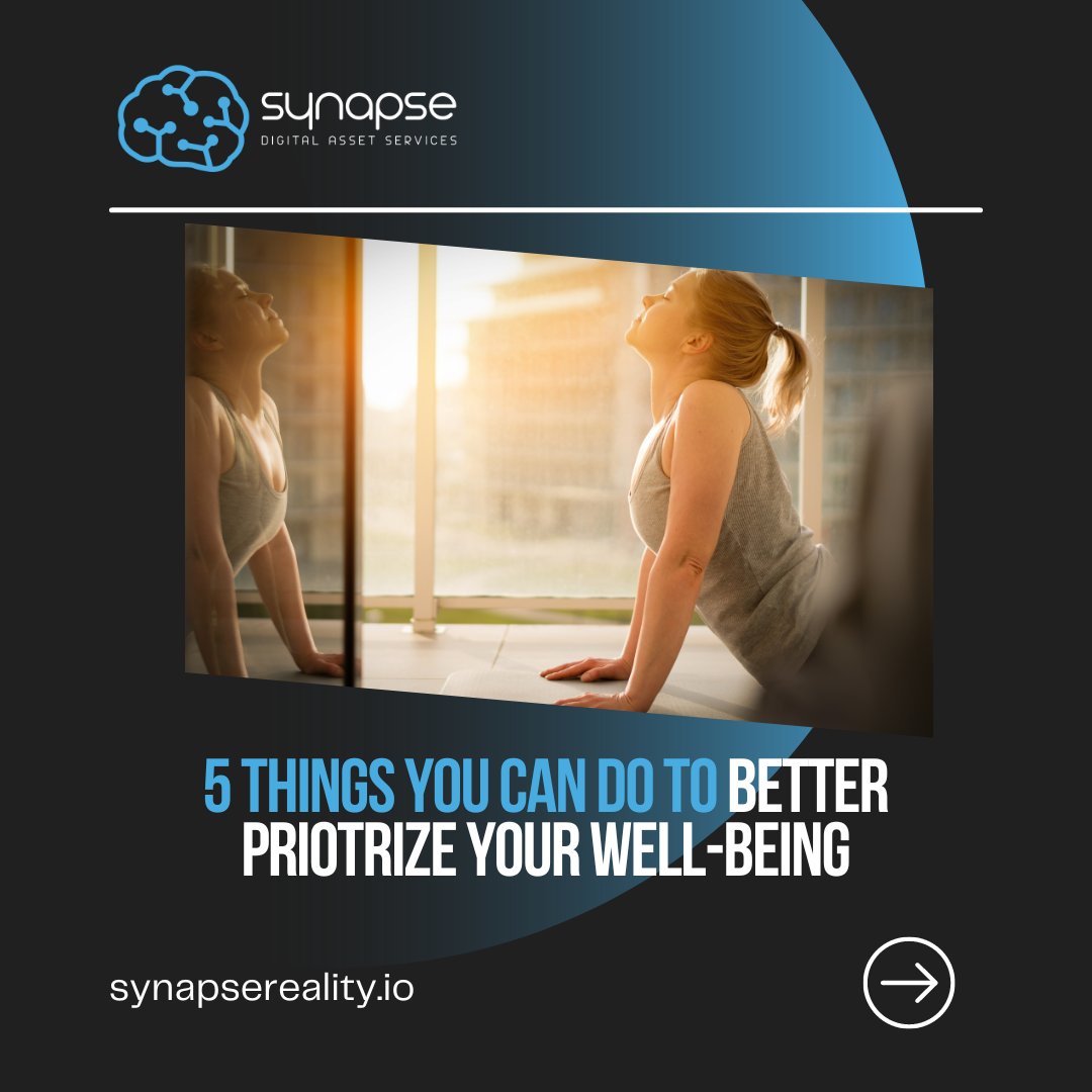 While taking care of others is important, taking care of yourself is equally important. In the daily rush of life, it's easy to put others' needs before your own. You can prioritize your well-being in five ways: Link down below to find out! ⬇️⬇️

facebook.com/SynapseReality…