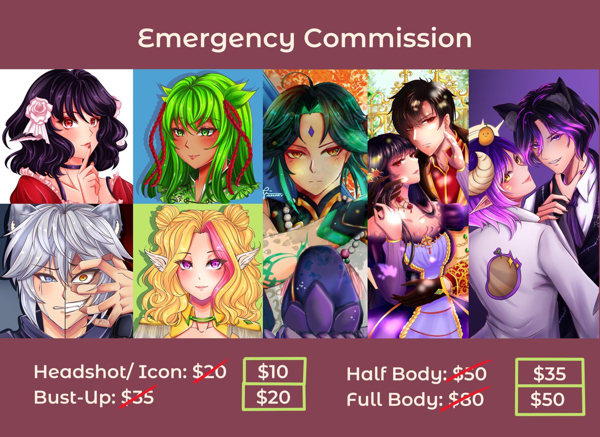 rinkachii's tweet photo. I will be opening emergency commission to help my 2 siblings (older sis and brother) for their operation this month of February. 

All of the money will be used for their medical fees (lab tests and/or medicine bills). Thank you in advance for retweets. #commission #Emergency https://t.co/E6oOY4v2wX