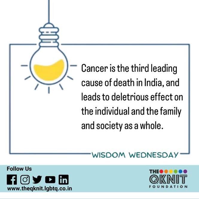 QKnitFoundation's tweet photo. In the 19th series of Wednesday Wisdom we are talking about World Cancer Day.

Please do like and share it in your circles.

#theqknit #queersamachar #queer #wisdomwednesday #wednesday #cancer #cancerday #treatment #medical #series #india #lgbt #lgbtq #worldcancerday https://t.co/H7eiqqgXtu