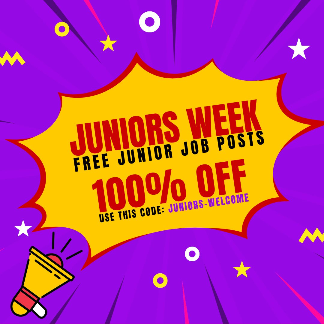 SwissDevJobs's tweet image. Want to hire a Junior Developer? 👨‍💻

We have something for you:

You can publish Junior Dev role on SwissDevJobs, completely free of charge! 🆓
 
Use the code: JUNIORS-WELCOME 🙂

If you know of a company that could use this offer - share it with them 🙂

#JuniorDeveloper