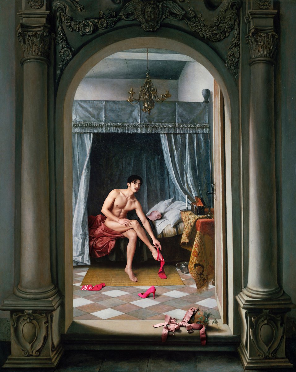 "(Where)After" is now on SuperRare 🧦👠👄

Based on Jan Steen’s 1663 painting A Woman at her Toilet, this work is a continuation of "The Swing"s timeline, peaking into the vulnerability of reality and exploring a moment of solitude no one is supposed to see. 

Link below