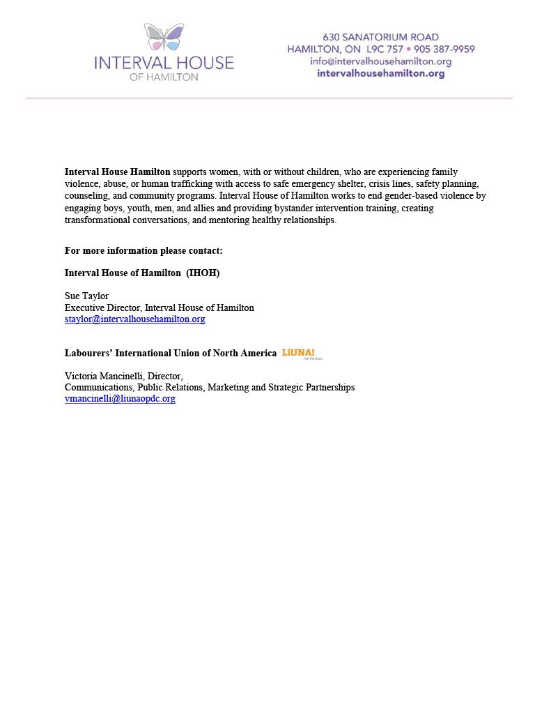 Joseph Mancinelli (@joemancinelli) on Twitter photo In our commitment to strengthen the support & retention of #womenintrades we are proud to announce a partnership w/ <a href="/IntervalHamOnt/">I.H of Hamilton ON</a> to implement Be More Than a Bystander Training for LiUNA Reps to obtain proactive tools to respond, intervene & end any potential harassment on-site In our commitment to strengthen the support & retention of #womenintrades we are proud to announce a partnership w/ <a href="/IntervalHamOnt/">I.H of Hamilton ON</a> to implement Be More Than a Bystander Training for LiUNA Reps to obtain proactive tools to respond, intervene & end any potential harassment on-site