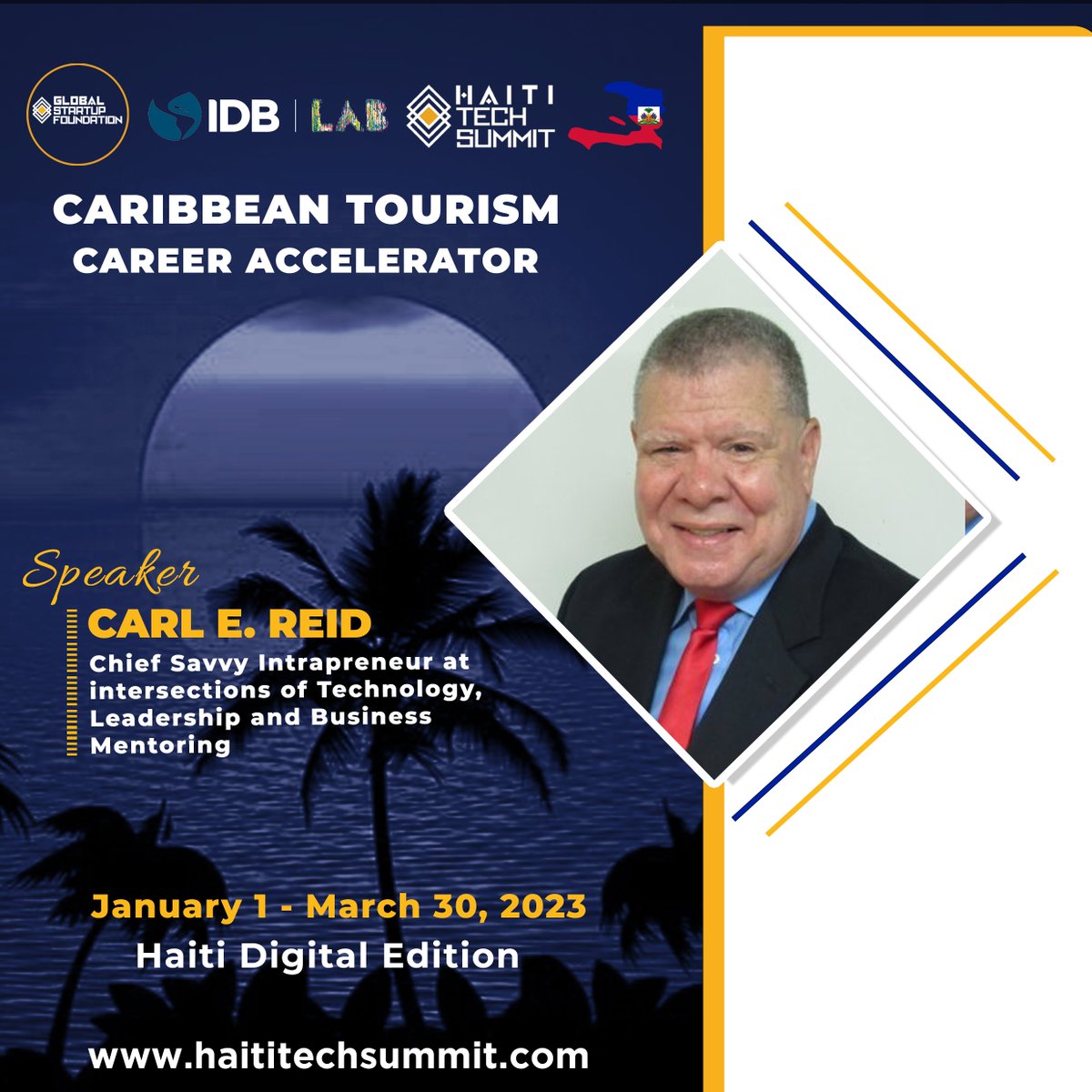 Thank you to our esteemed speaker Carl E. Reid, CSI for taking the time to speak at the Caribbean Tourism Career Accelerator, Your words were truly insightful and we are grateful for your contribution.

#Caribbeancareeraccelerator
