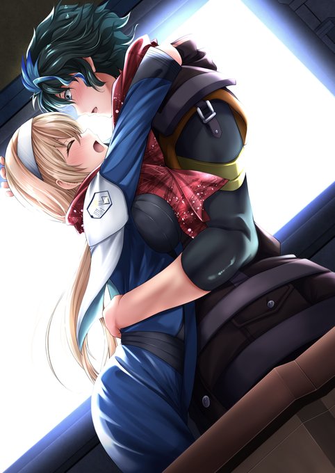 (Skeb)スパロボ30より、エッジとミツバ艦長が室内でイチャついてる図(「・ω・)「 