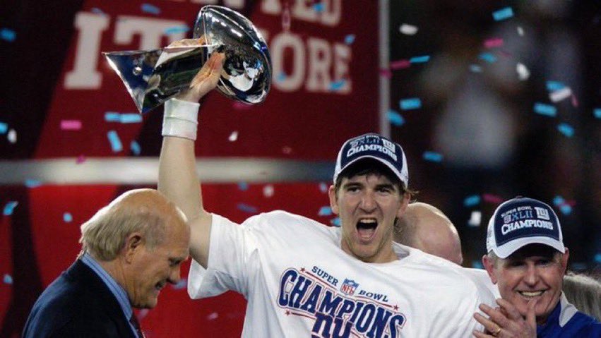ClaudeRescu's tweet photo. Thanks, Tom.  For the two NY Giant Super Bowl wins. https://t.co/YntGzwtAfG