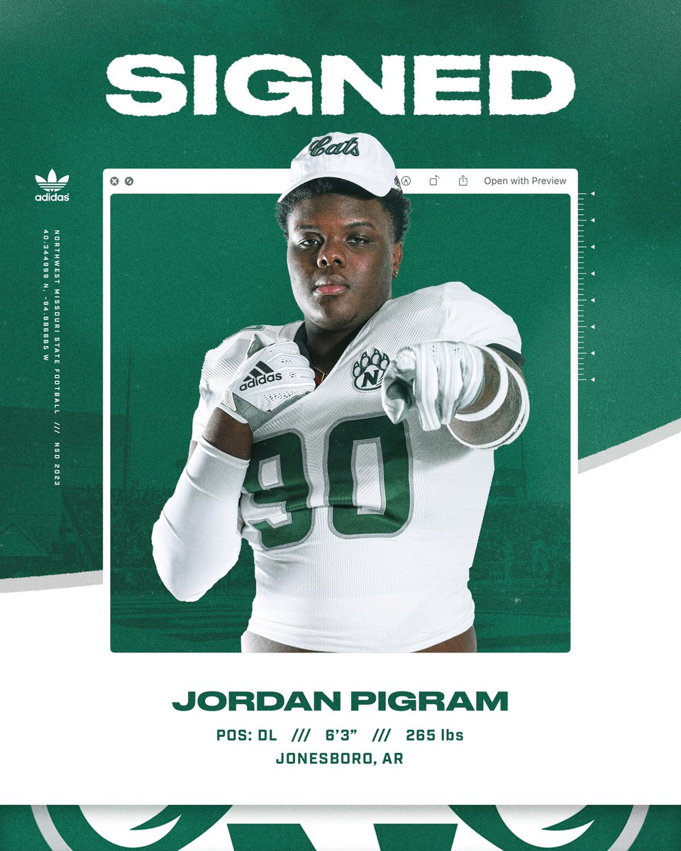 NWBearcat_FB's tweet photo. Big time addition to the trenches from Arkansas! Bearcat Nation, welcome DL Jordan Pigram from Nettleton #Culture23 #GoCats https://t.co/HHwrCMiAir