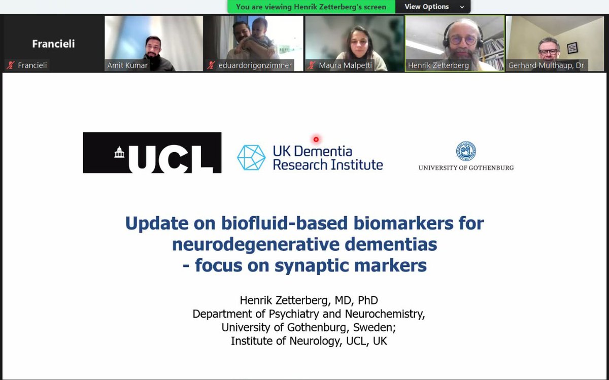 erzimmer's tweet image. Benjamin (my little son) on his first scientific webinar 👉 Starting with a presentation from the great Henrik Zetterberg from @goteborgsuni @ucl @UKDRI! Live now at @MCSA_Montreal International Dementia Conference Series #IDCS! DM for a link!
