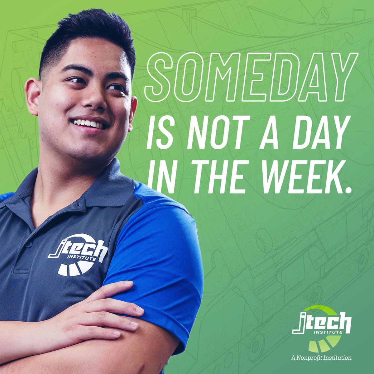 Why choose someday when you have today to accomplish your goals? When you choose today, you choose to progress. #choosetoday #notsomeday #jtech #motivation