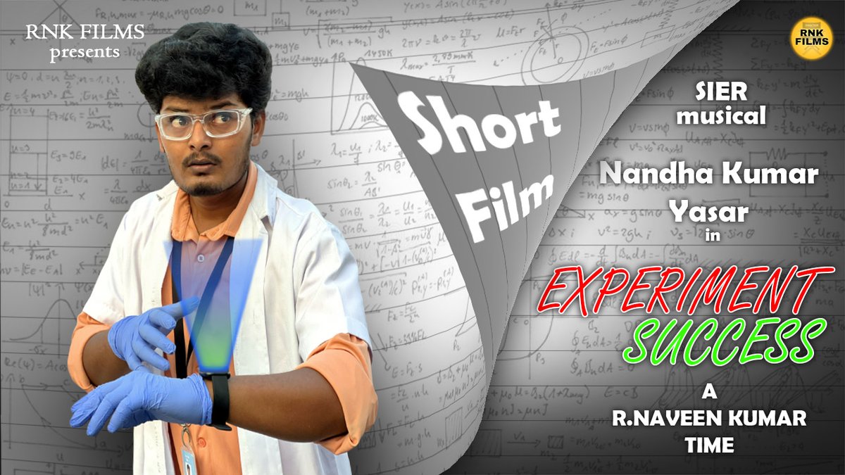 rnkofficial2020's tweet photo. Experiment Success | Short Film | Nandha Kumar | R.Naveen Kumar
Short Film Link - https://t.co/97n2xfdcnm
#experimentsuccess #dubakoorscientist #vepamkuchi_nandha @nr_nandha https://t.co/qmbEyUc3R7