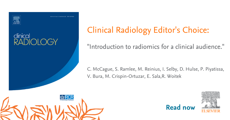 🚨 Breaking News 🚨 February's Editor's choice #freeaccess article: Introduction to radiomics for a clinical audience Read more: spkl.io/60184wzPQ @RCRadiologists @ClinRadiology #Radiology