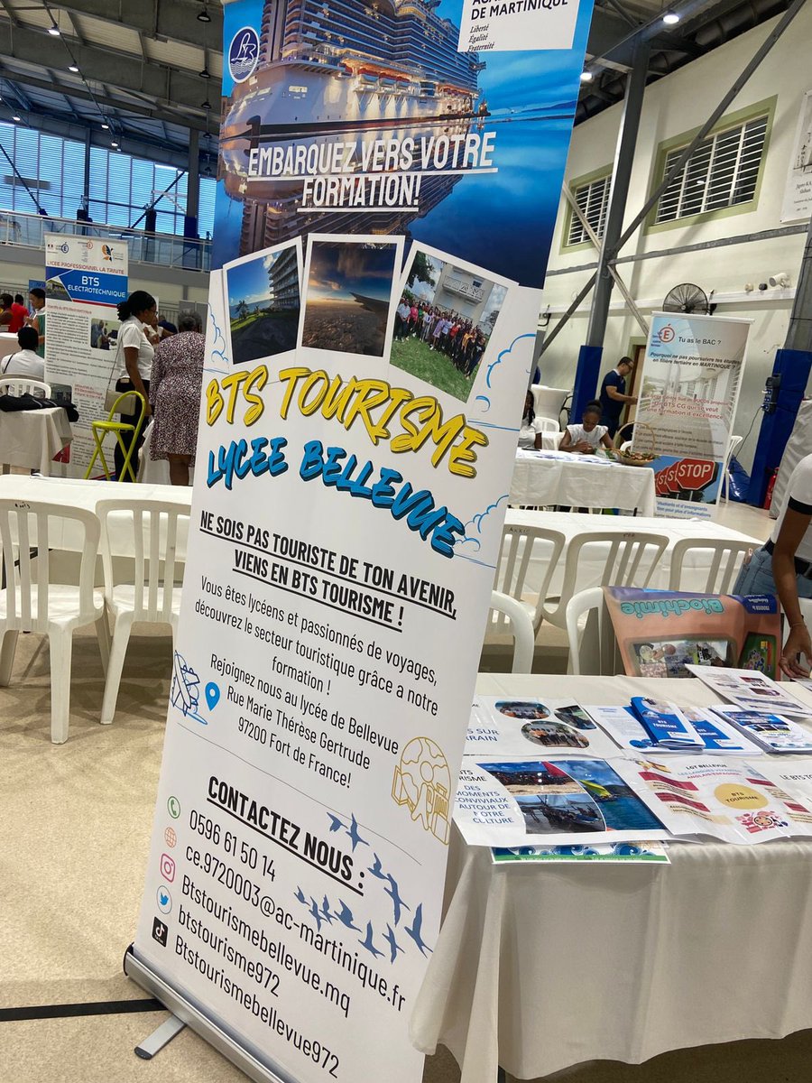 BONNAIREANGLIO2's tweet photo. La section Bts Tourisme Bellevue Martinique t’attend à l’Institut Martiniquais du Sport du 1er au 3 février 2023 pour les journées d’Information sur les formations post-bac en Martinique!
#orientationscolaire
#formationpostbac
#btstourisme
#ims https://t.co/dwqFATurFM