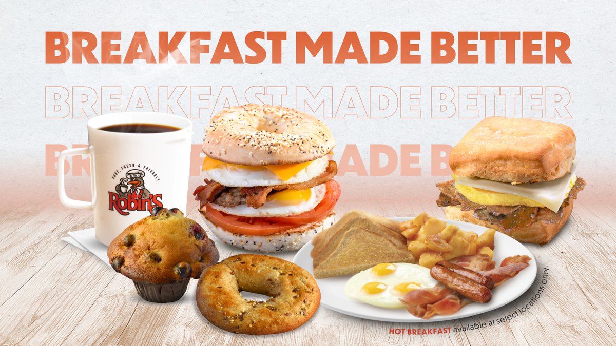 RobinsDonutsCAN's tweet photo. The most important meal of the day π₯― | Happy #NationalBreakfastDay
Celebrate with Robin's! Treat yourself to our delicious Brekwiches, Bagels or Hot Breakfast Menu π
All made with our #FreshlyCrackedEggs π³
#Robins #NationalBreakfastDay #BreakfastMadeBetter https://t.co/iLUndlLAKE