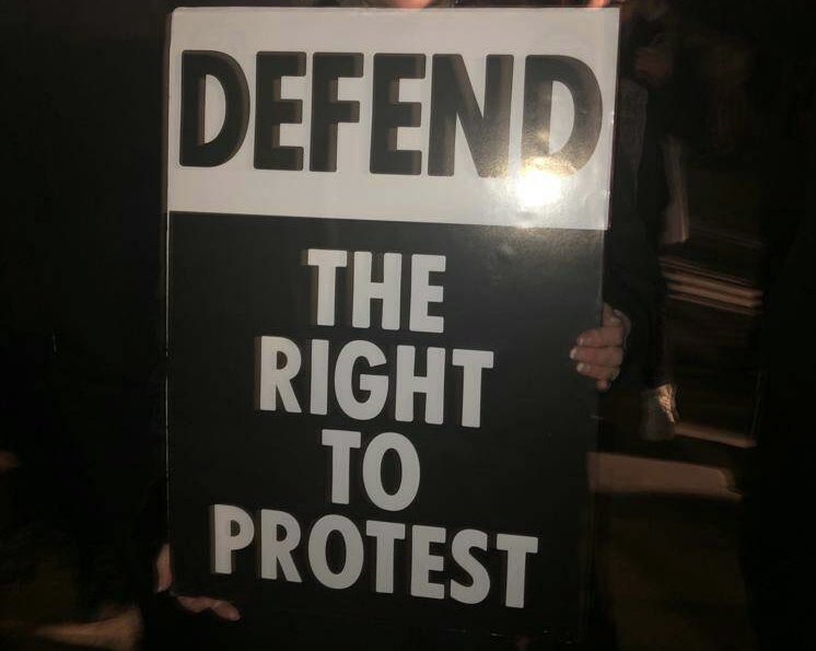 XRUK_Actions's tweet image. Solidarity forever!
A huge turnout at the protest in Westminster ✊🏽
#ProtectTheRightToStrike
#DefendTheRightToProtest