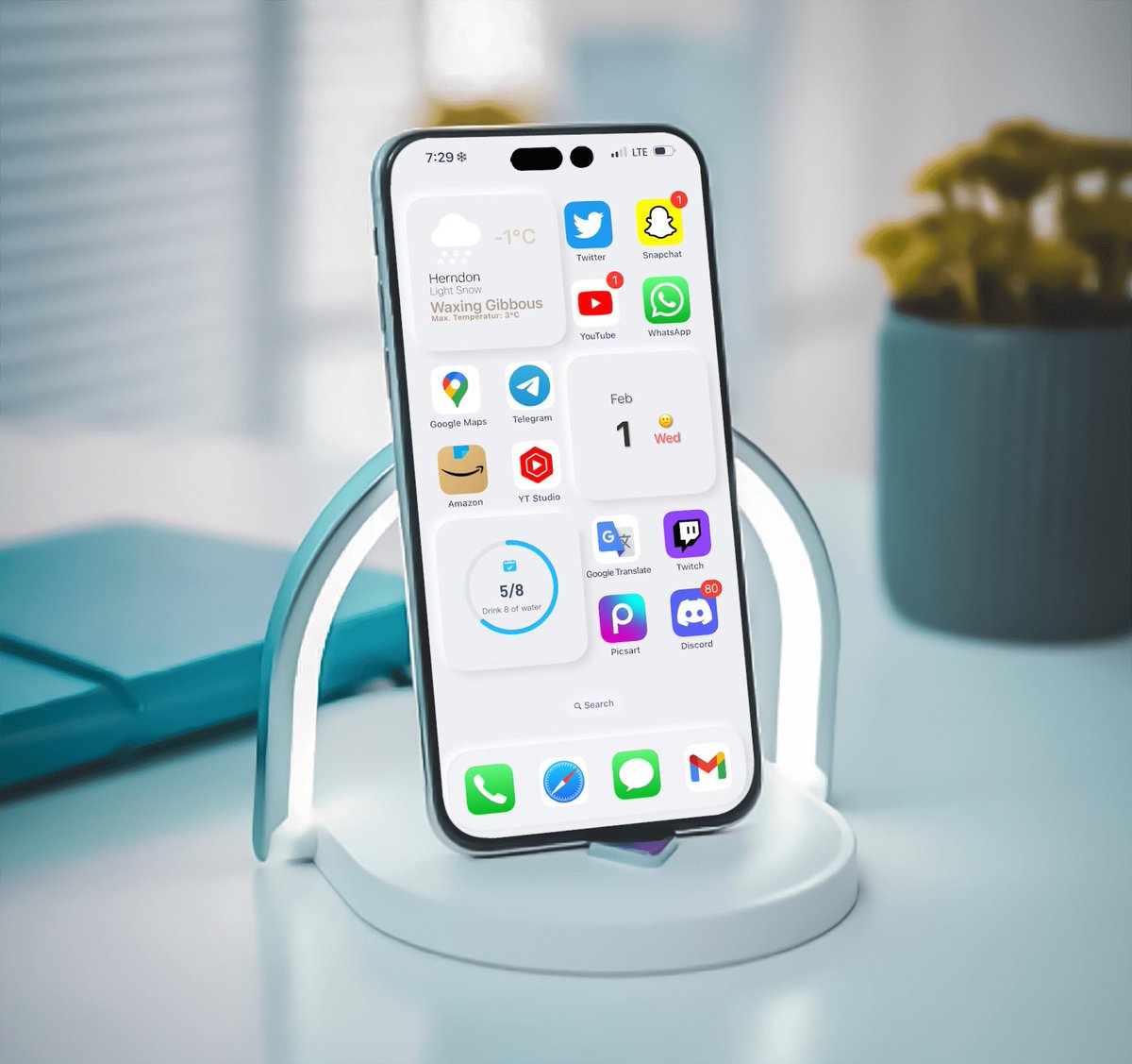 My New Home Screen 😊
#iOS 16 iPhone 14 Pro max