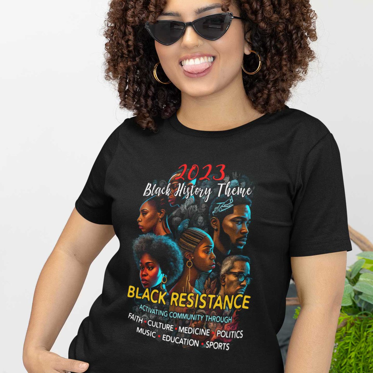 TransferArts's tweet photo. The 2023 Black History theme is 'Black Resistance'.  GET apparel here https://t.co/12ezCCxhzX

#Black History Month  @BlackHistoryStudies  #blackhistorymonth2023
@BlkHistStudies #BHM  #BlackHistoryMonth #ASALH #ASALHFamily #ASALHFestival https://t.co/YFXLlbjPBf