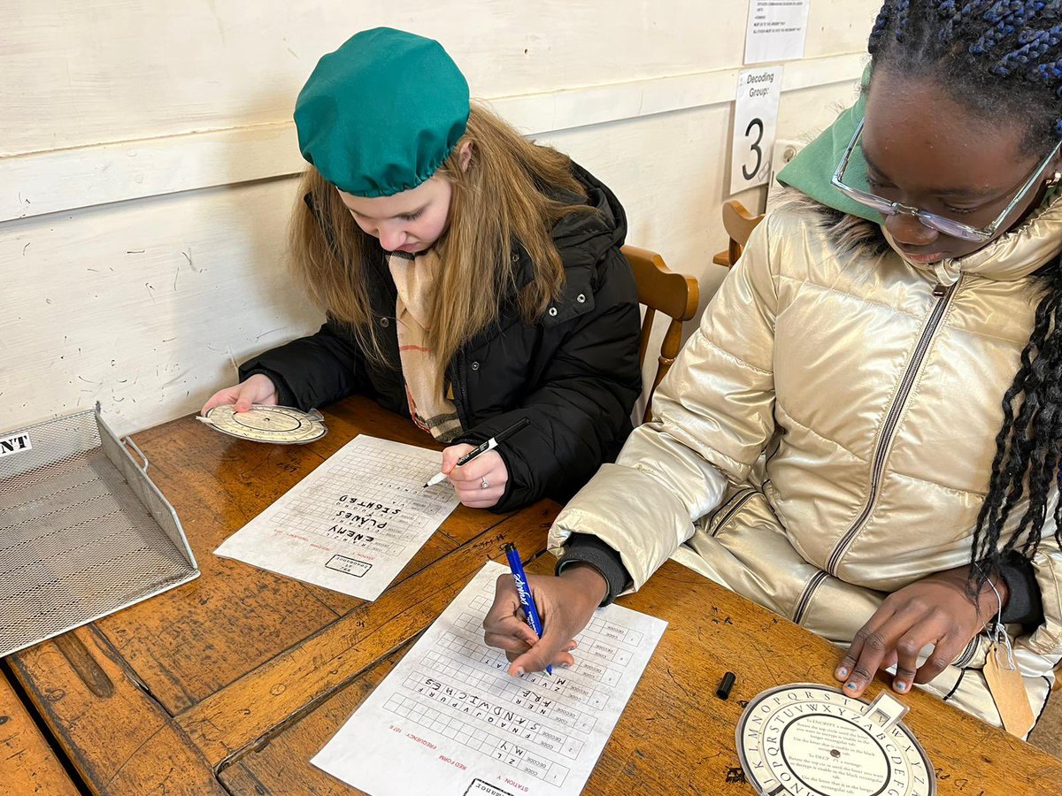 Fosse_TMET's tweet image. Year 6 have been amazed to learn that Beaumanor Hall was used as a listening station in WW2. Some budding code breakers in our school! #fmhistory #codebreaking #enrichment #immersive #enthusiasm