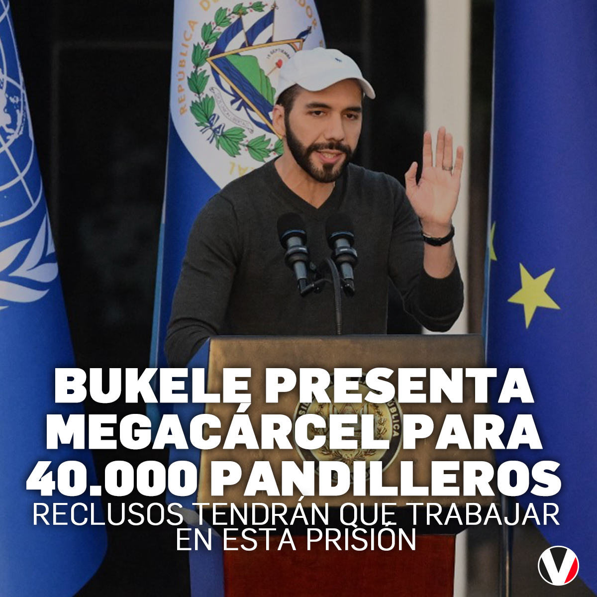 revistavistazo's tweet photo. Conozca cómo será "la cárcel más grande de toda América" que presentó el presidente de El Salvador, Nayib #Bukele, quien dijo que antes "tenían a los pandilleros [presos] con prostitutas, con PlayStation"▶️ https://t.co/Tl07dQaxat https://t.co/mt25ikEO4i