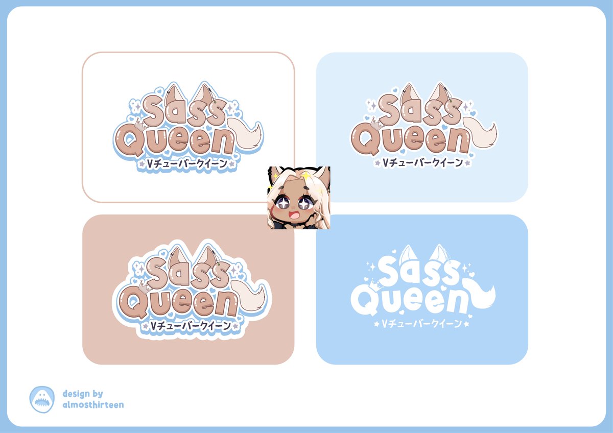 Sassinu_'s tweet photo. 🐾Puppy's Got A New Logo🐾
Everything about the variations is a vibe! Thank you so much again @almosthirteen 💙
Link to my Twitch:
❥ https://t.co/KLML7On8NS
#SassArt #envtuber #envtubers #Vtubers #VTuberEN #VTubersEn #VTuberUprising #Fyptt #fyp #foryou #live2d #VtuberSupport https://t.co/knPyl4pfQi