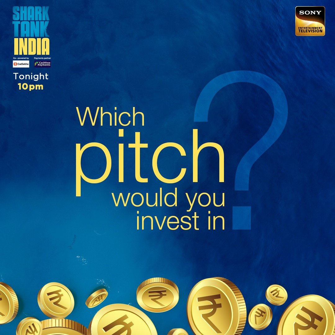SonyTV's tweet photo. #PadCare, #SwadeshiBlessings, #OLL and #Febris which pitch will interest the Sharks and end up with a deal?
Don't forget to tune into #SharkTankIndia Season 2, tonight at 10 pm on Sony Entertainment Television & Sony LIV https://t.co/sS698xJ7rN