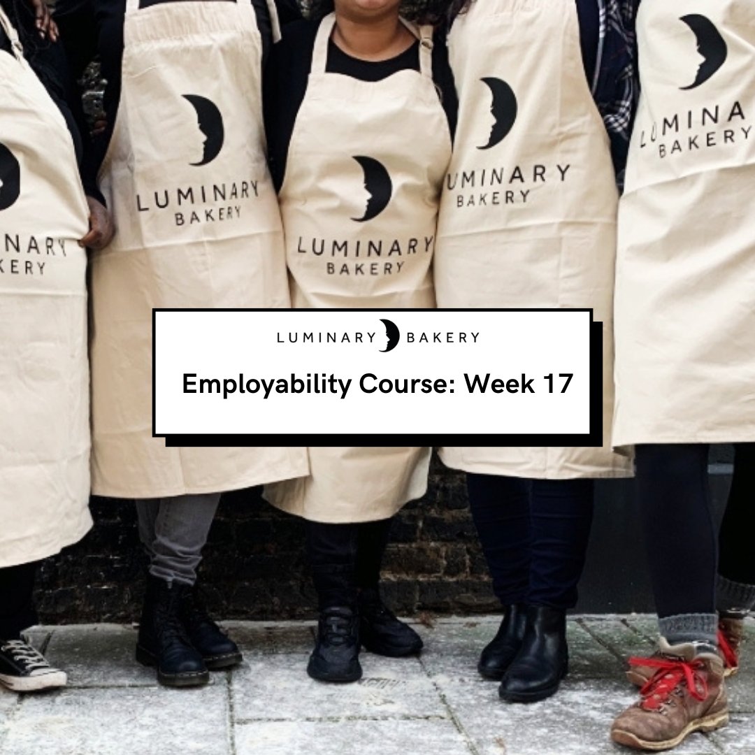 LuminaryBakery's tweet image. This week on the #LuminaryEmployabilityCourse our trainees pitched their very own bakes to a panel of Luminary pros!
