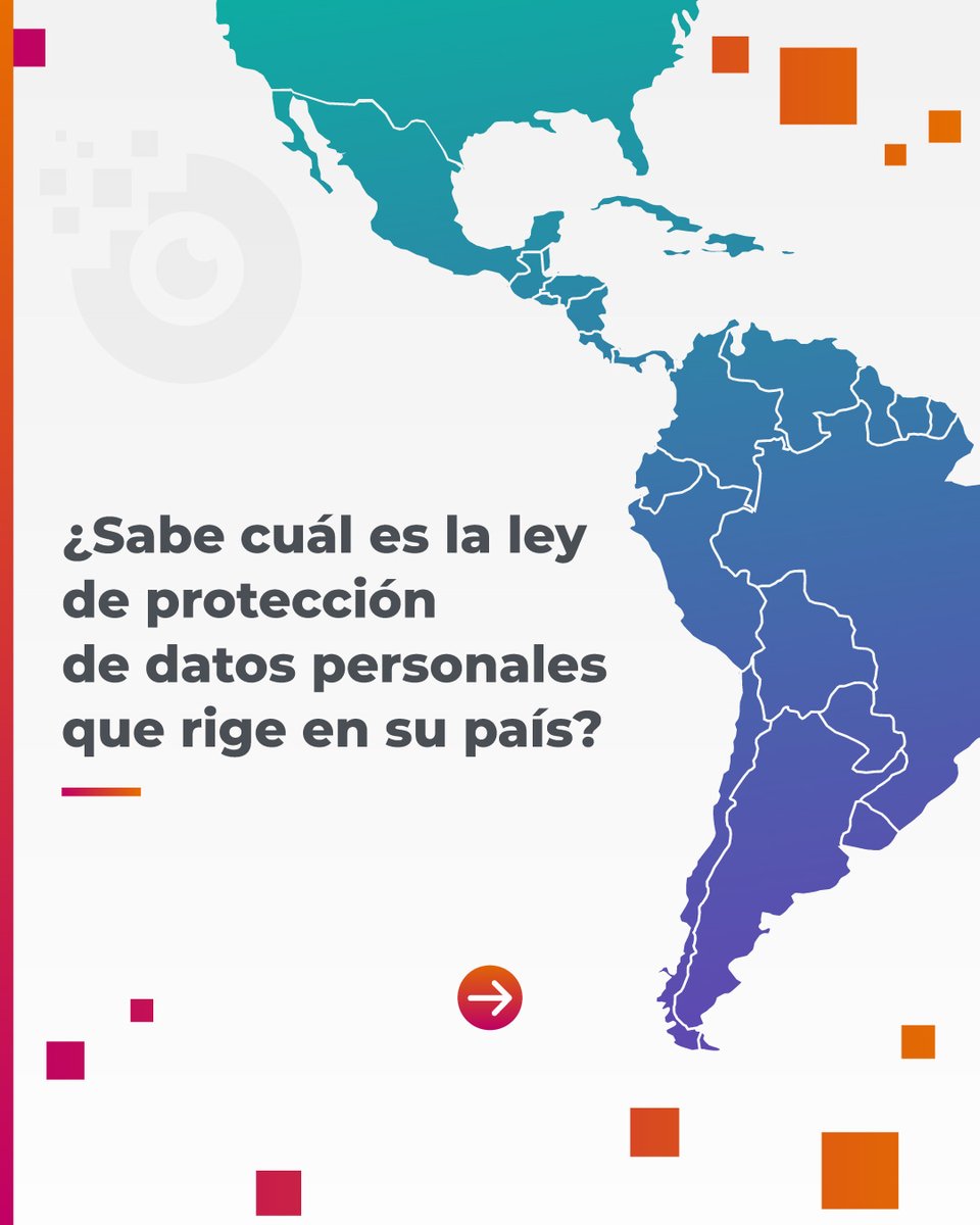 ¿Sabía que cada país de LATAM tiene su propia ley de protección de datos personales?

¿Sabe cuál es la ley que rige en su país?
📲Si desea conocer más detalles acceda a nuestro material descargable en el siguiente link: share.hsforms.com/119tZaJwpTQOPo…

#Ciberseguridad #DatosPersonales