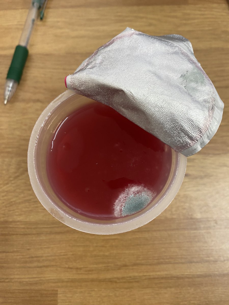 andy_gillett's tweet photo. Today’s 10 cal jelly opened and found mould ⁦@10caljelly⁩ sell by date July 23 ?? https://t.co/lbej5fYiNk
