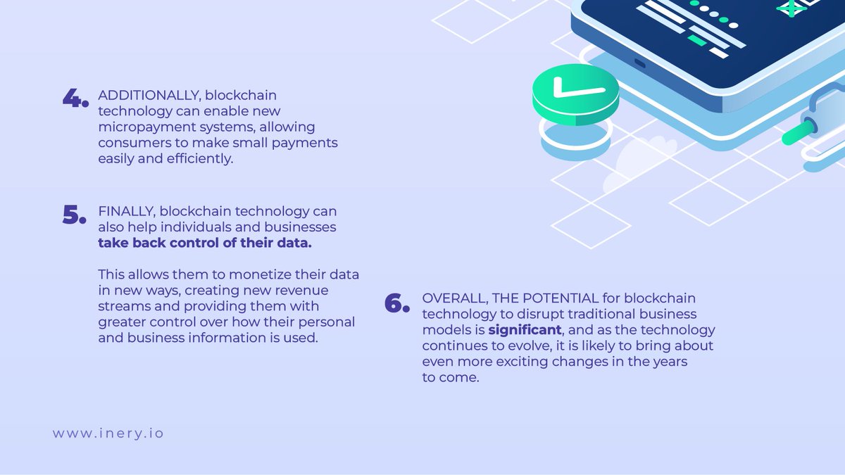 IneryDLT's tweet image. How will #blockchain technology disrupt traditional business models❔

See the several key elements that can disrupt traditional methods of conducting transactions and exchanging information. ⤵️

🔗 And don&apos;t forget to follow #Ineryblockchain on Quora ➡️bit.ly/3jmB8oV