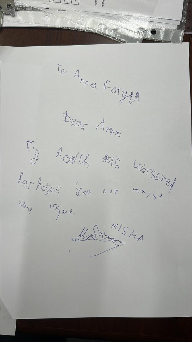 AnnaFotyga_PL's tweet image. I have received several letters from @SaakashviliM🇬🇪. The ones that have just arrived are truly terrifying. I thank all political groups for the decision to hold an urgent debate tomorrow on his situation. Mikheil Saakashvili urgently needs treatment abroad. #FreeSaakashviliNow