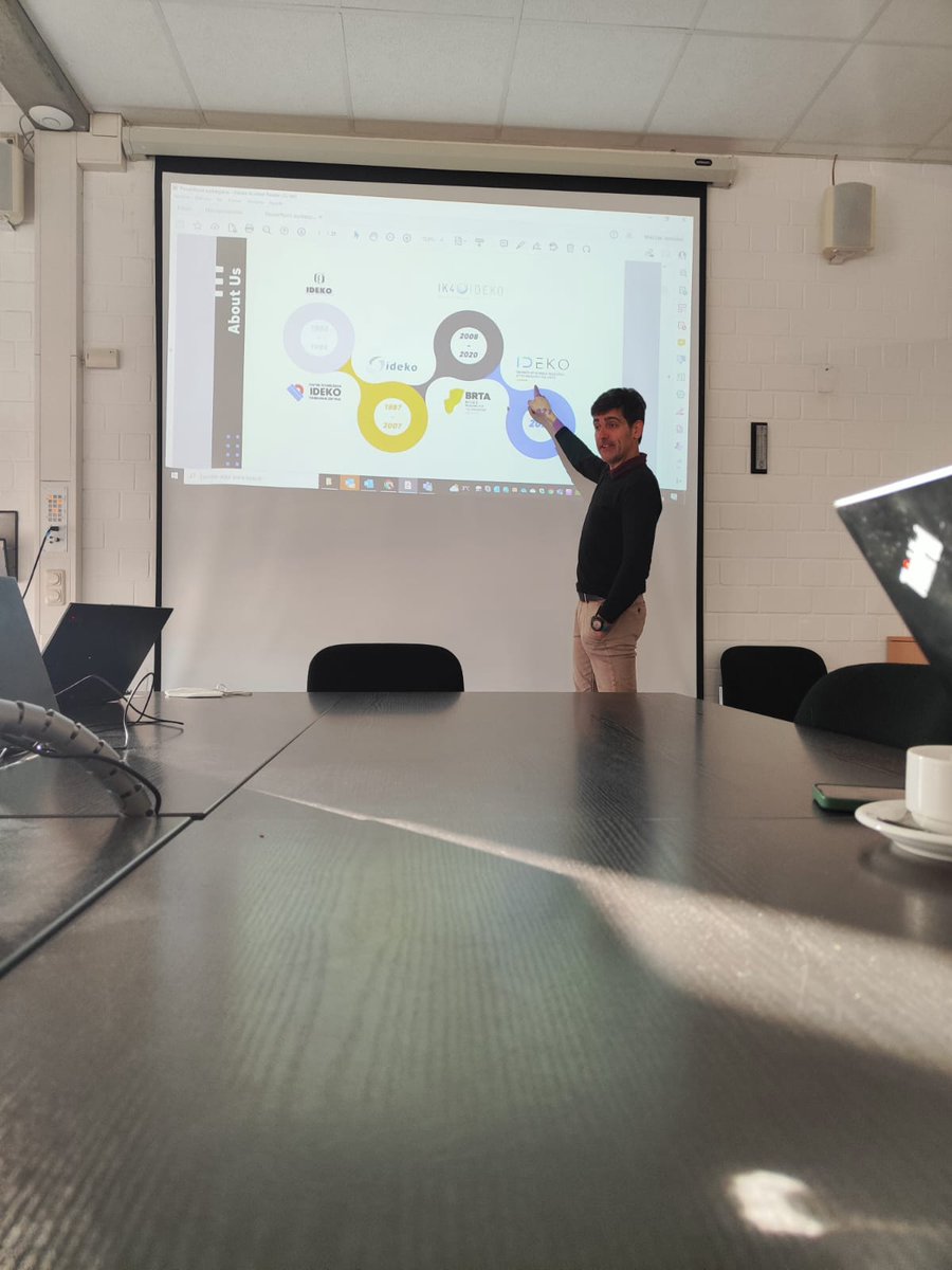 IDEKO_'s tweet photo. Researchers of @IDEKO_ in Aachen, attending the kick off meeting of @EITManufactur project #LeDTchain. Lead by #PTW @TUDarmstadt we will be learning about implementing and using a Digital Process Twin in a production value chain. https://t.co/LF3I5gmEjl