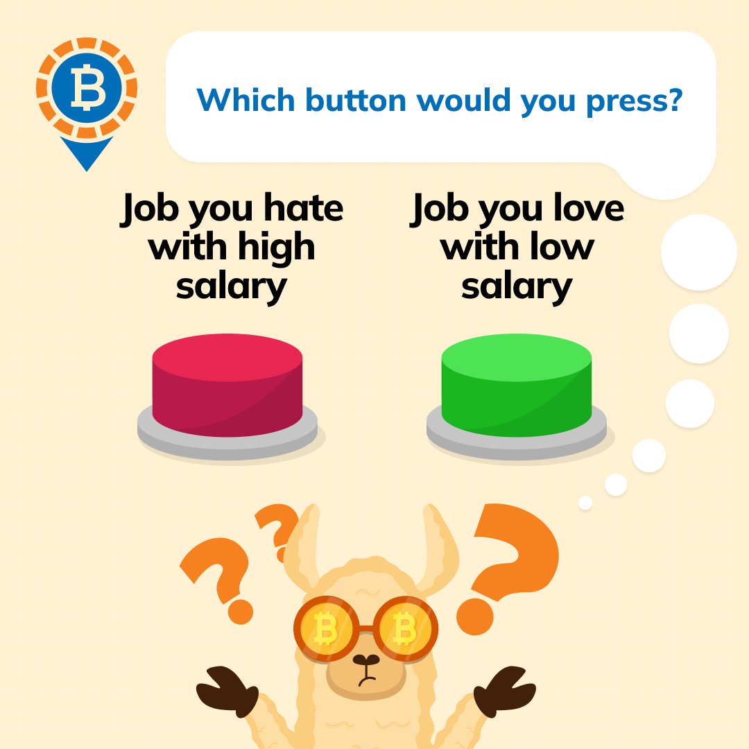LocalBitcoins's tweet image. #LBCAsks is back! 🤩⬇️
Which button are you pressing?! 🤔🧐

#LocalBitcoins #Quiz #Poll #Choices #Bitcoin