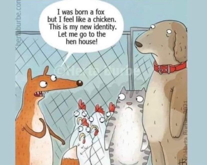 We all just need to be more tolerant. 

It’s all about inclusion. #woke