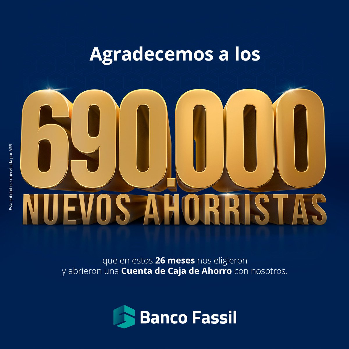 ¡Gracias por confiarnos tus sueños!
 
Estamos orgullosos, porque cada vez generamos más oportunidades para las familias bolivianas a través de la inclusión social y financiera. 
 
#BancoFassil 
#DondeEstánLasOportunidades
