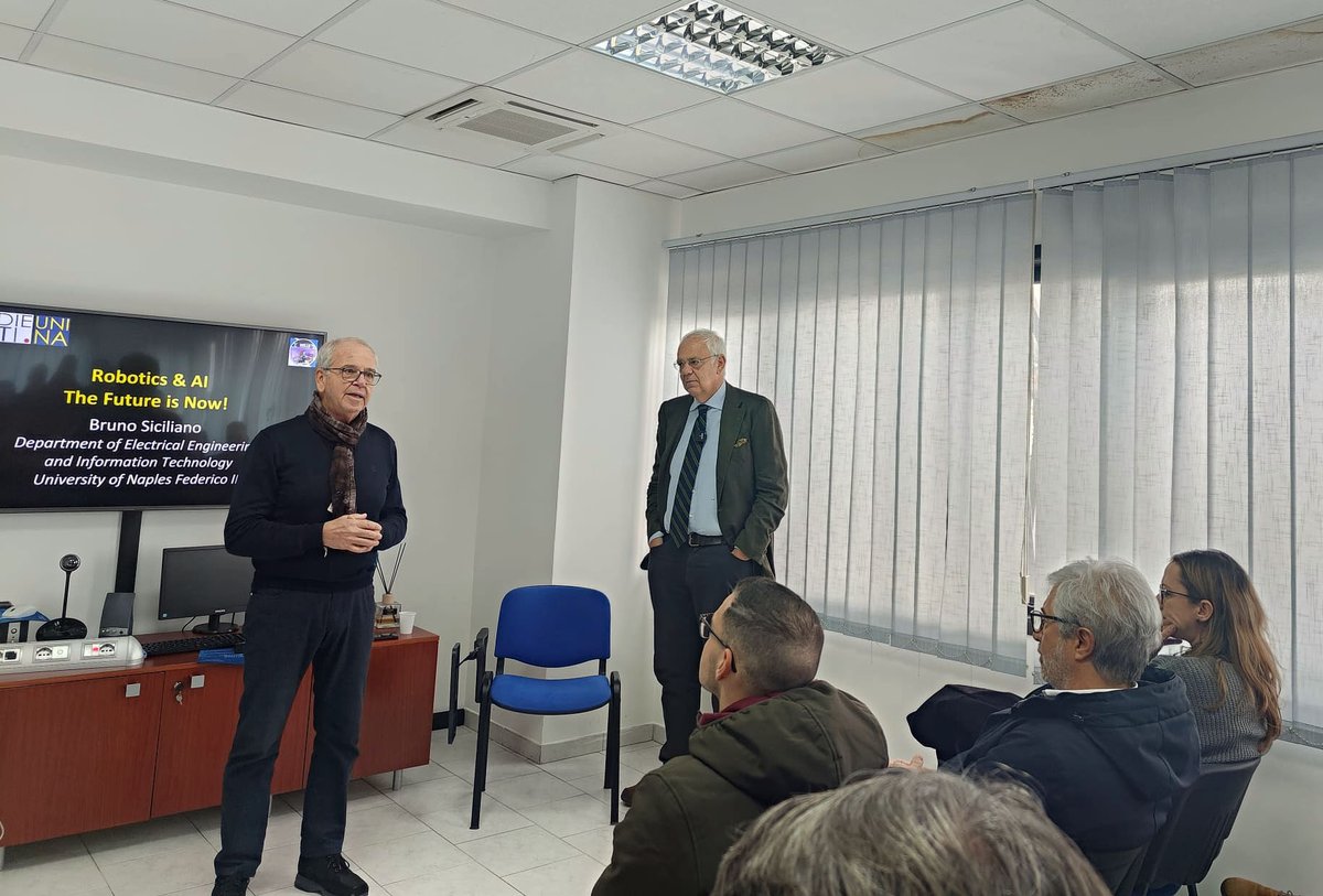 PriscaLab's tweet photo. E' in corso, presso la Totaro S.r.l., la presentazione di #brillo #bartendingrobot for interactive long lasting operation. Ringraziamo il Prof.   per il suo intervento. 
@dieti_unina @UninaIT @ICAROSCenter 
 #humanrobot  #brillo #totaro #priscalab #unina @brunosiciliano7 https://t.co/9lIC2bd0U8