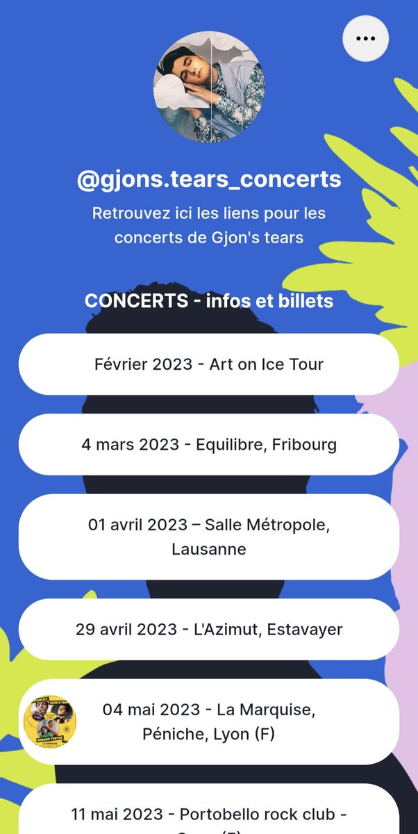GjonsTearsFans's tweet photo. Every Gjon's Tears fan should bookmark this 😉
🎹
｡ﾟﾟ･｡･ﾟﾟ｡
ﾟ。 GJON'S TEARS
　ﾟ･｡･ﾟ
#GjonsTears #GjonMuharremaj #Gjon  #Eurovision #Switzerland #live #concert
⬇️⬇️⬇️⬇️⬇️⬇️⬇️⬇️⬇️
https://t.co/XsV0bSjlrP https://t.co/IWcElo18i6